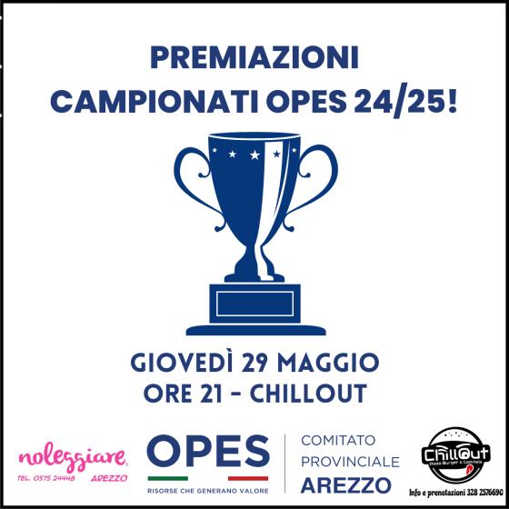 PREMIAZIONI CAMPIONATI OPES 2024/25